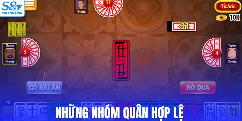 Các bộ quân chuẩn luật trong tứ sắc